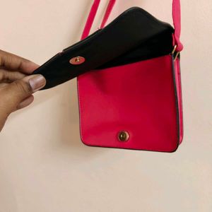 Sling Bag Rose Colour For Women.