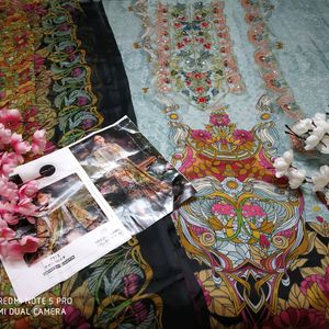 Pakistani Heavy Patch Work Dress Material