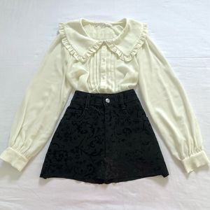 Peter Pan Collar Pinterest Kdrama Beige Top