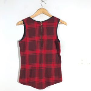 Red&Black Checked Top (Women’s)