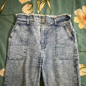 High Waist Soft Material Jeans