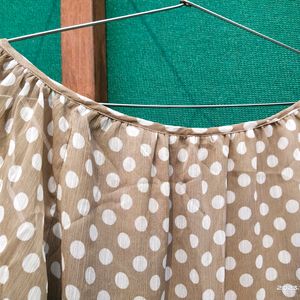 White Spots Top For Women