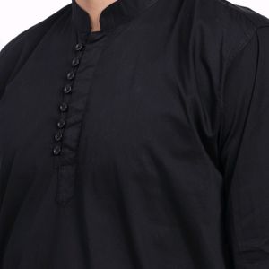 Trendy Black short kurta for boys