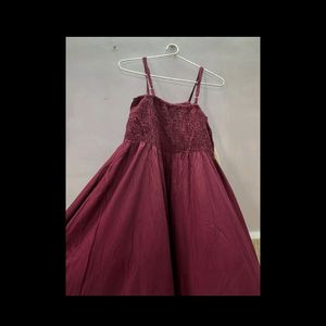 Maroon Frock