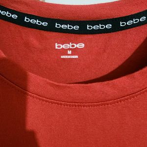 Lovely Bebe Red Slim Fit T Shirt