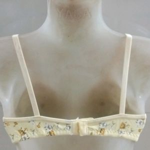 Floral print bra with tag