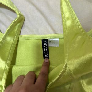 H&M Green Corset Top