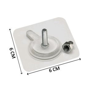 5pcs Adhesive Screw Wall Hook Used In Home/Office