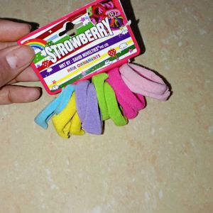 Hair Bands (6 Piece) Bright Colors