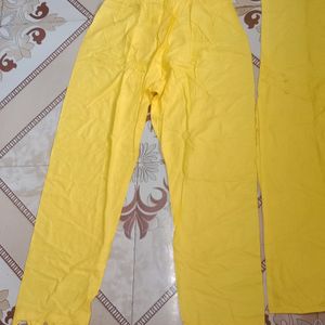 😍New Yellow Color Fancy Kurti With Pant