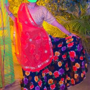 Beautiful Lehenga With Blouse And Dupatta