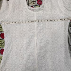 Kurta Plazzo With Chiken Fabrics