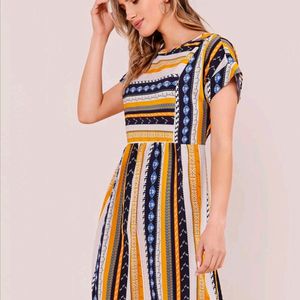 Shein Multicolour Boho Dress