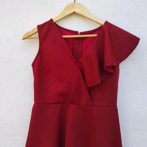 Maroon Mini Dress #studio