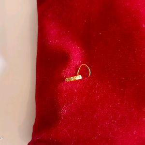 18 Carat Gold Or goldplated Nose Pin