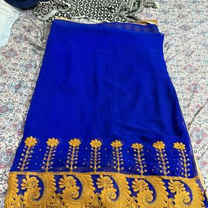 ROYAL BLUE COLOUR WOMEN SAREE