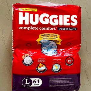 Huggies Pants Diaper 64 Counts Large (L) Size