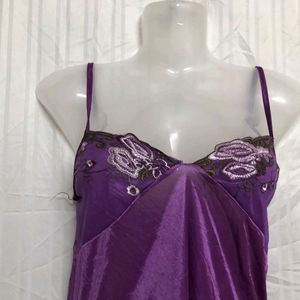 Purple Mini Sleevless Dress