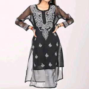 Lucknowi chikankari Kurti With Inner