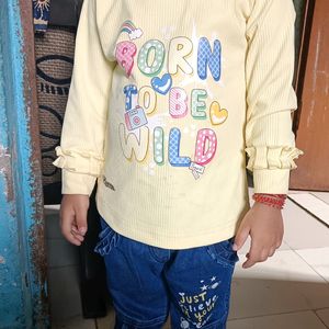 Kids Jeans Top For 2 -3 Years