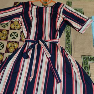 Stripe Dress For Girls