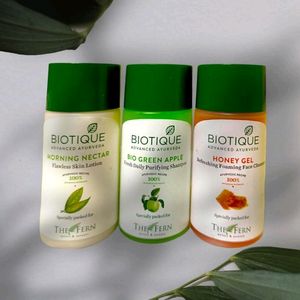 Biotique Skin Lotion, Shampoo & Face Cleanser