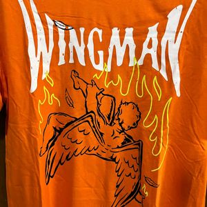 BONKERS CORNER WINGMAN ORANGE OVERSIZED TSHIRT