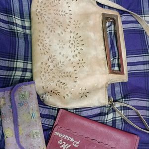 Sling Bag Clutches Wallet Combo