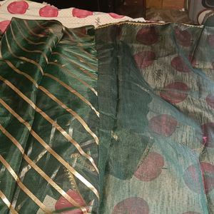 New Green Colour Saree