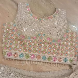 Women Lehenga Choli Mirror Or Embroidery Work