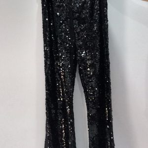 Heavy Black Sequins Trouser