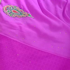 Magenta Festival Saree