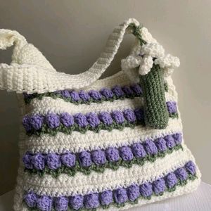 Crochet Tulip Bag 🌷🌸