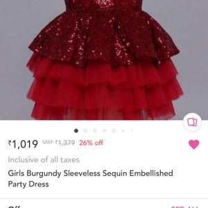 Hopscotch Sirosa Fancy Sequins Dress