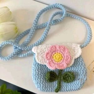 Crochet Flower Siling Bag 👜🌺