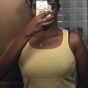 Pale Yellow Tank Top