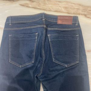 Zara Blue Mid Waist Denim Jeans