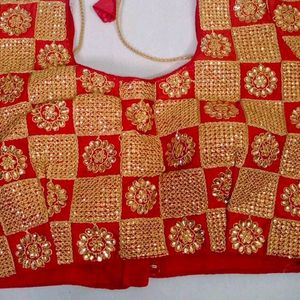 Kundan Stone Work Party Wear Blouse