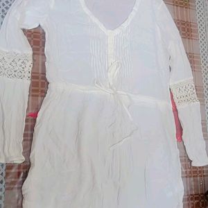 Beautiful Dress White Colour