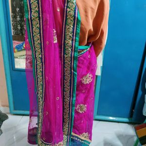 Lacha Saree That Can Be Wear As Both