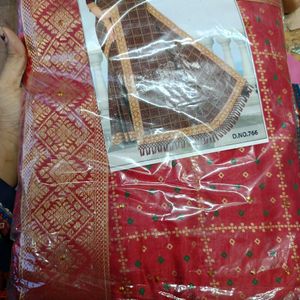 Beautiful Red Colour New With Tag Saree