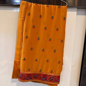 Mustard Saree With Blouse