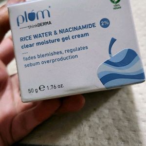 Plum Rice Water Nicinamide Face Moisturizer New