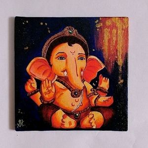 Ganesha Canvas Painting