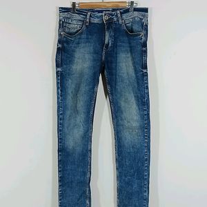 Dark Blue Faded Jeans (Men's)