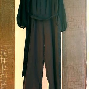 V&M Pleated Full Sleeves Jumpsuit