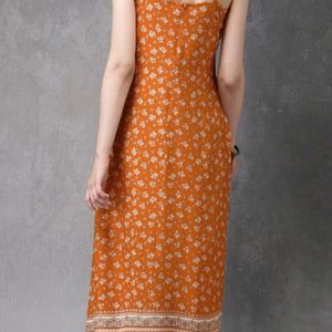 Anouk Straight Cut Kurti with adjustable Strap