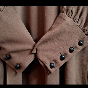 Brown Abaya Stylish Burkha With Hijab New