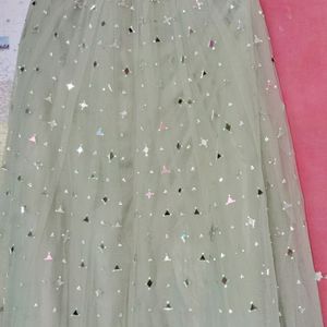 Fancy Olive 🫒 Green Lehenga Choli And Dupatta