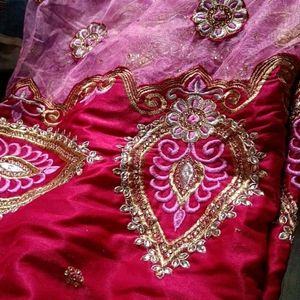 Heavy Bridal Sareee With Blouse